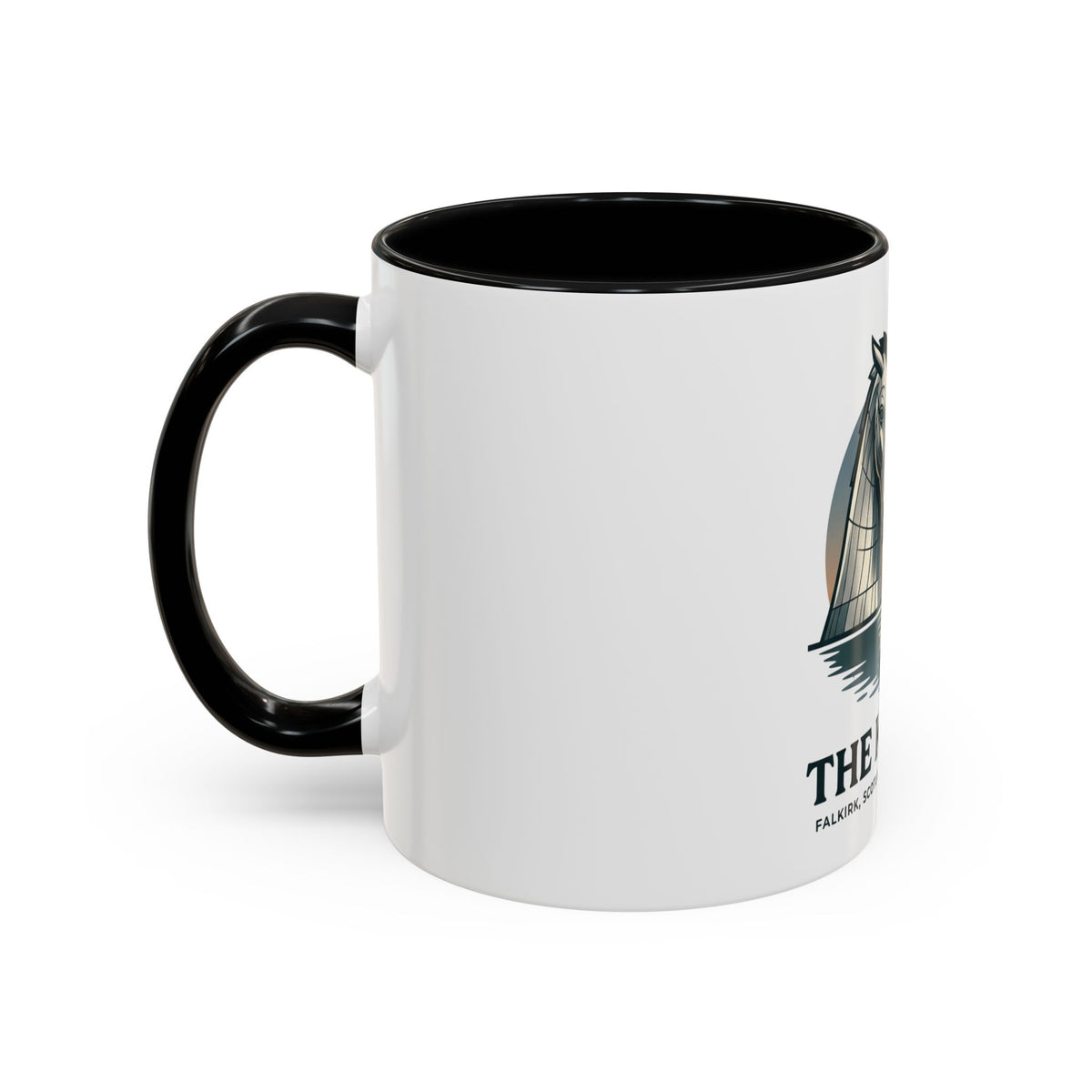 The Kelpies Coffee Mug — Scottish Landmark Accent Mug (11/15oz)