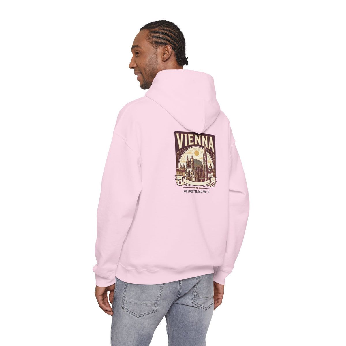 Vienna Vintage Travel Hoodie — Retro Cityscape Sweatshirt
