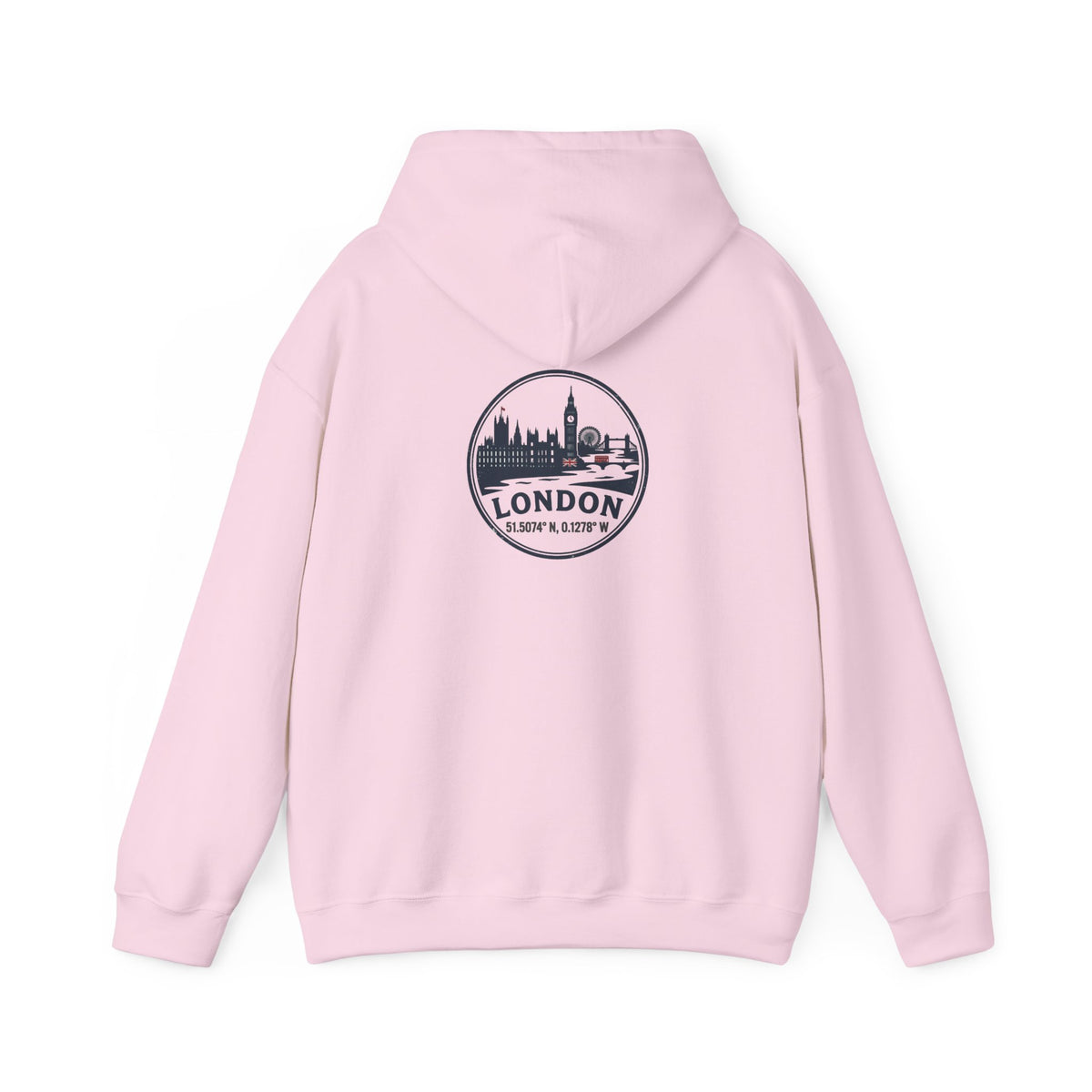 London Skyline Hoodie – Vintage London Emblem Travel Sweatshirt