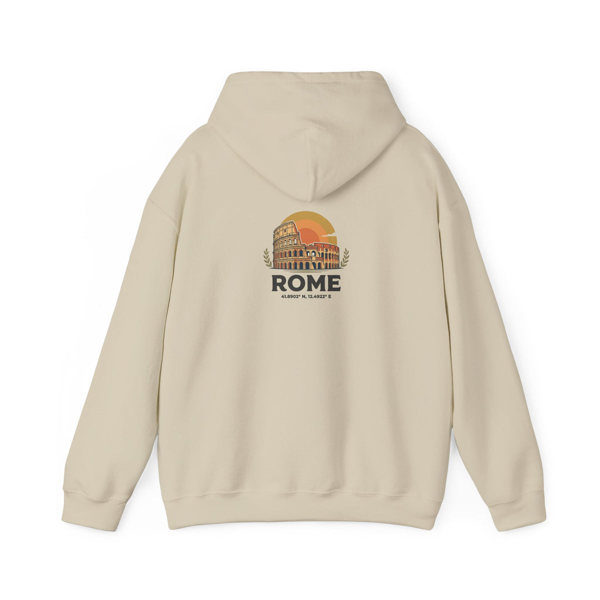Rome Vintage Colosseum Hoodie — Retro Travel Sweatshirt