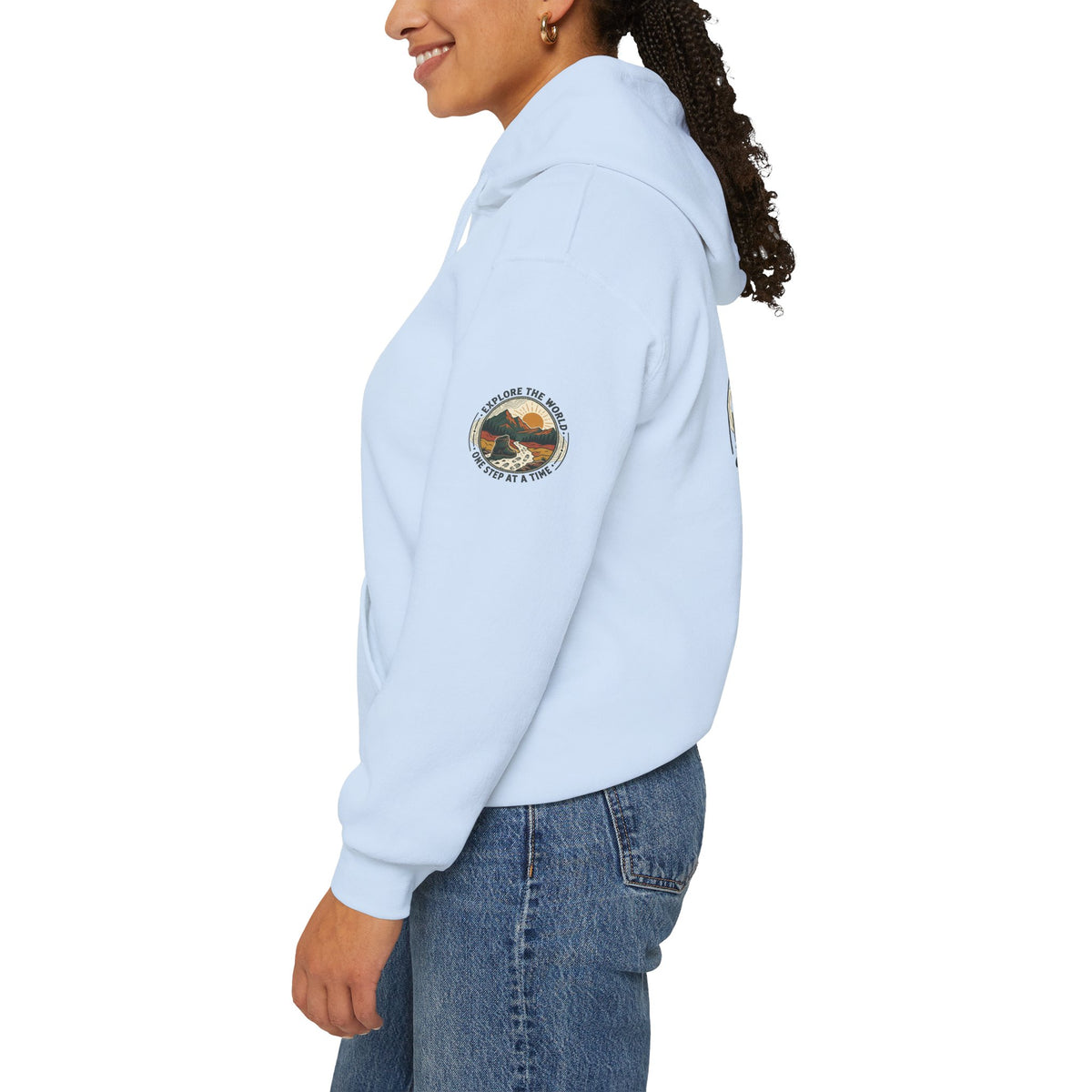 Explore The World Hoodie — "Explore the World One Step at a Time" Outdoor Travel Hoodie