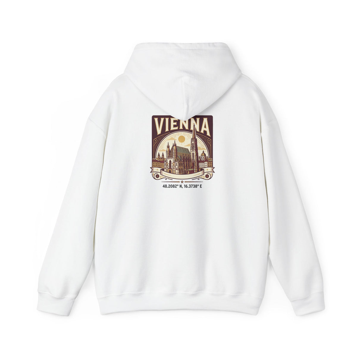Vienna Vintage Travel Hoodie — Retro Cityscape Sweatshirt