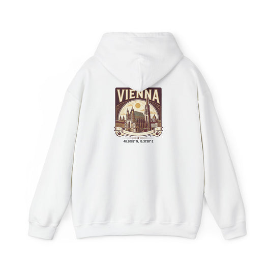 Vienna Vintage Travel Hoodie — Retro Cityscape Sweatshirt