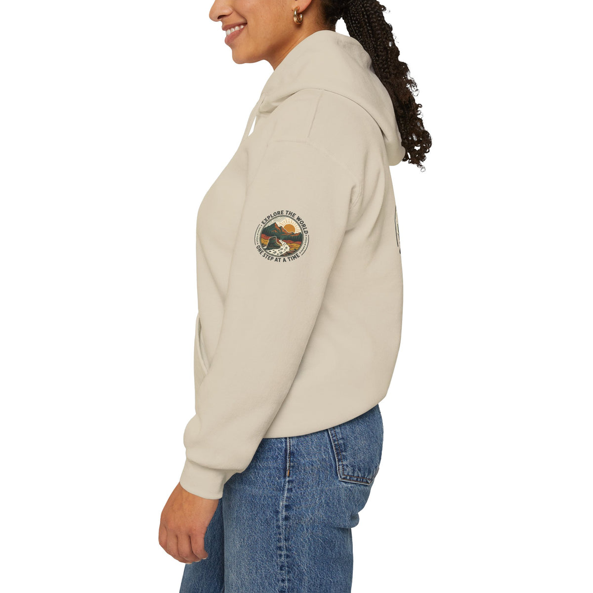 Explore The World Hoodie — "Explore the World One Step at a Time" Outdoor Travel Hoodie