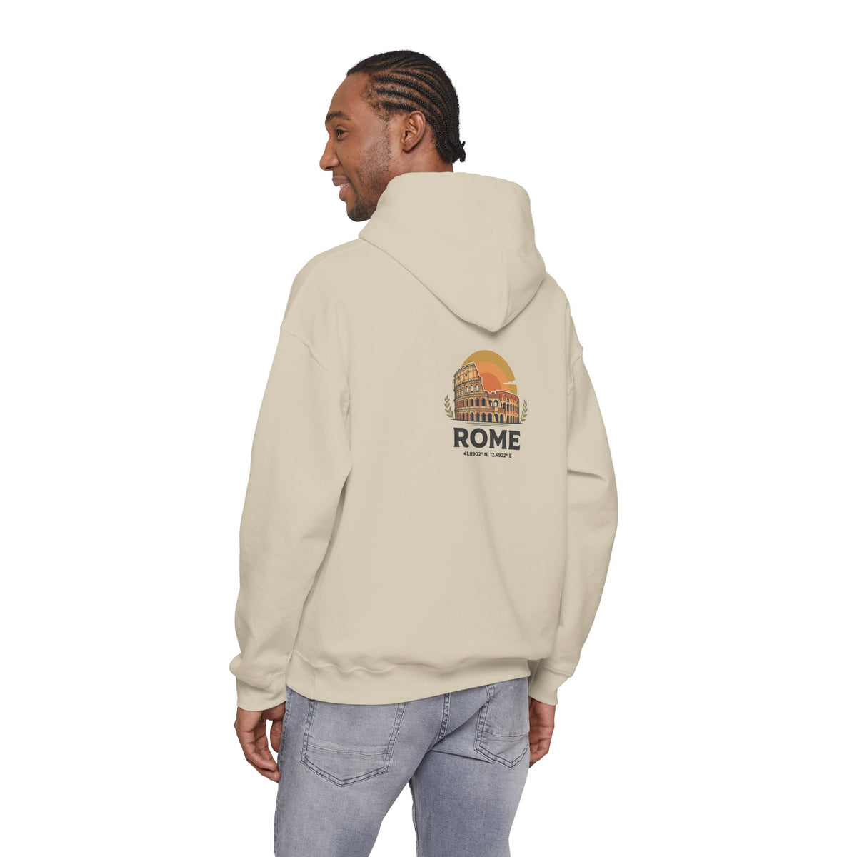 Rome Vintage Colosseum Hoodie — Retro Travel Sweatshirt