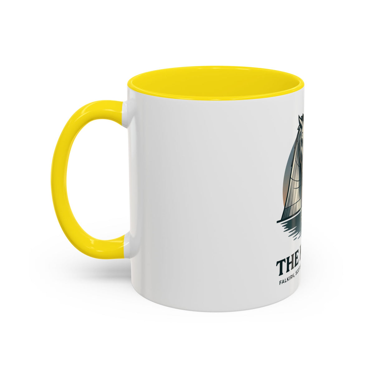 The Kelpies Coffee Mug — Scottish Landmark Accent Mug (11/15oz)