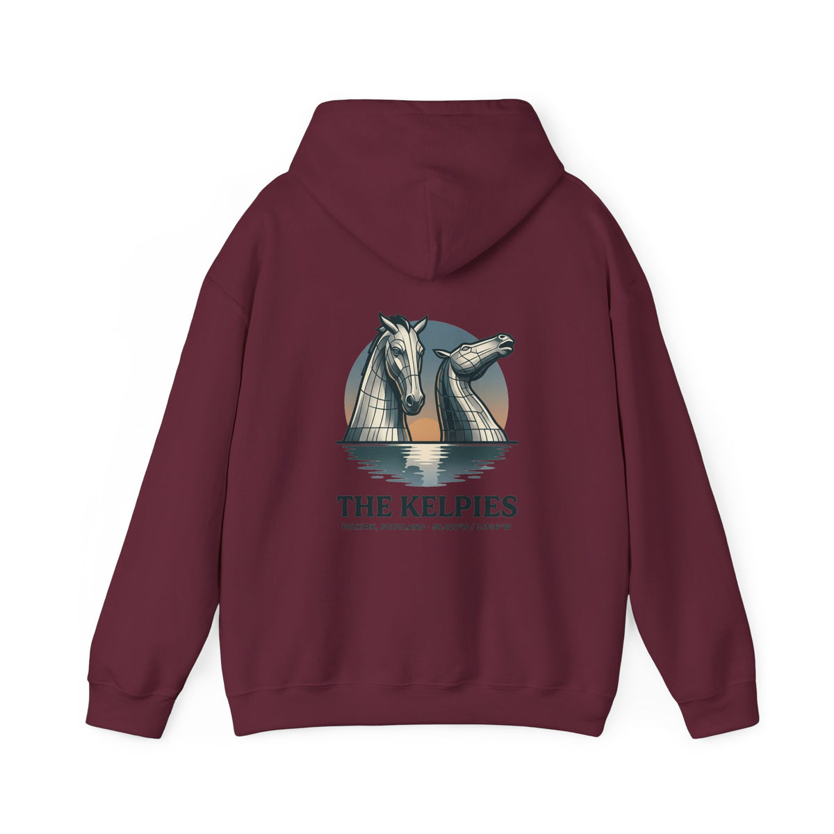 Hoodie - The Kelpies Scottish Myth Horse Graphic Hoodie