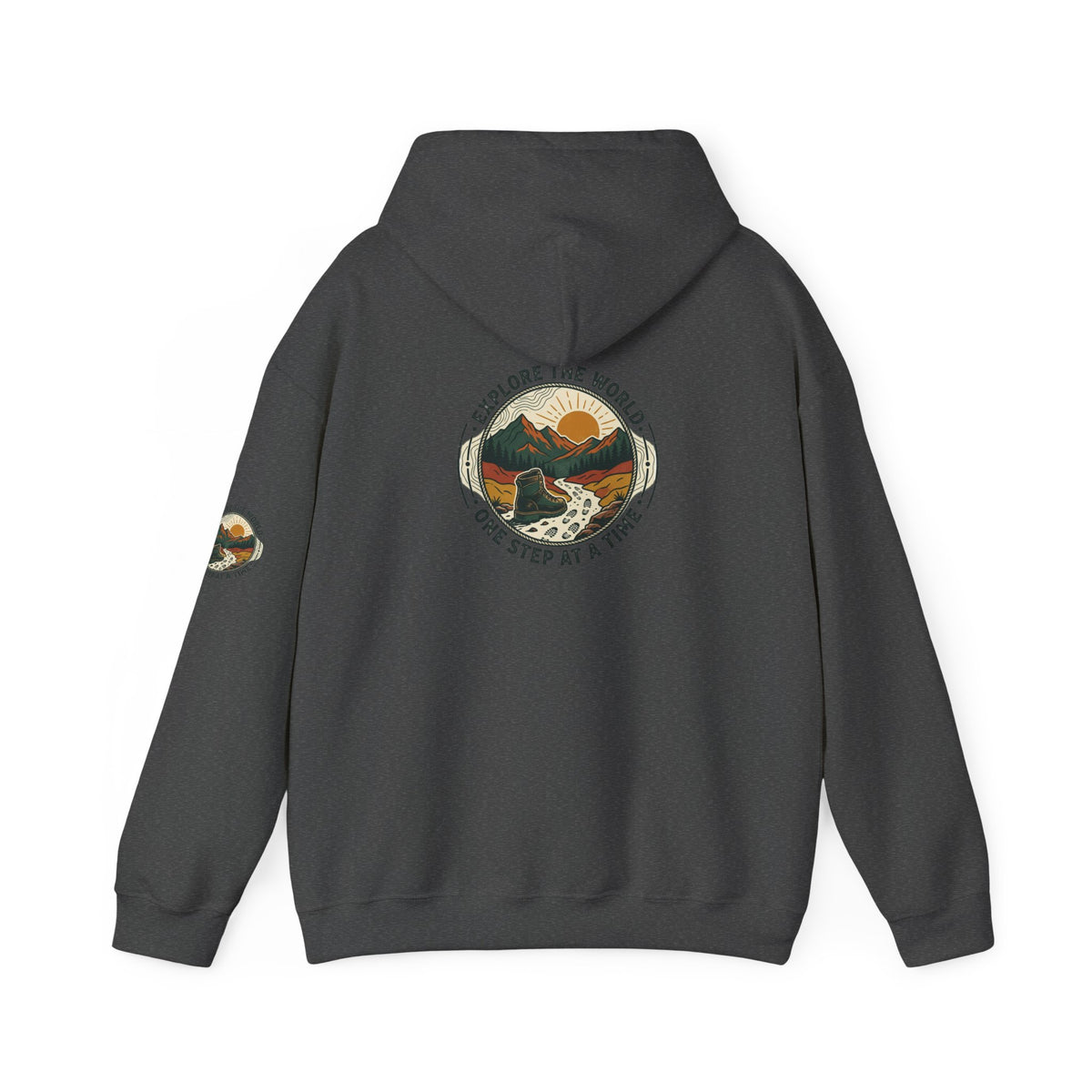 Explore The World Hoodie — "Explore the World One Step at a Time" Outdoor Travel Hoodie
