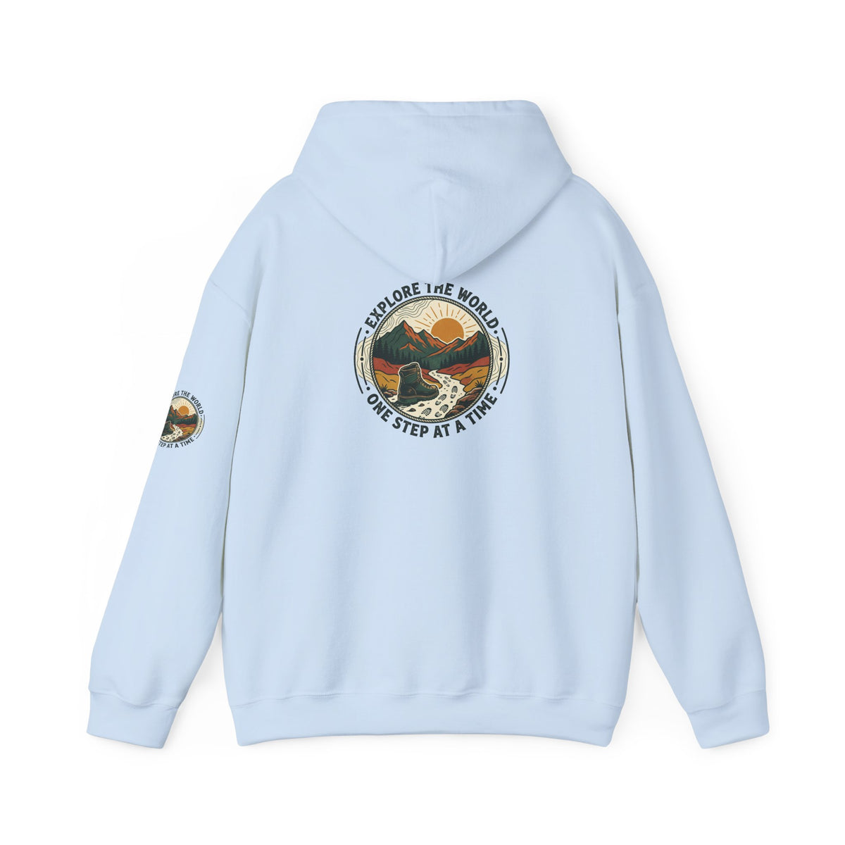 Explore The World Hoodie — "Explore the World One Step at a Time" Outdoor Travel Hoodie