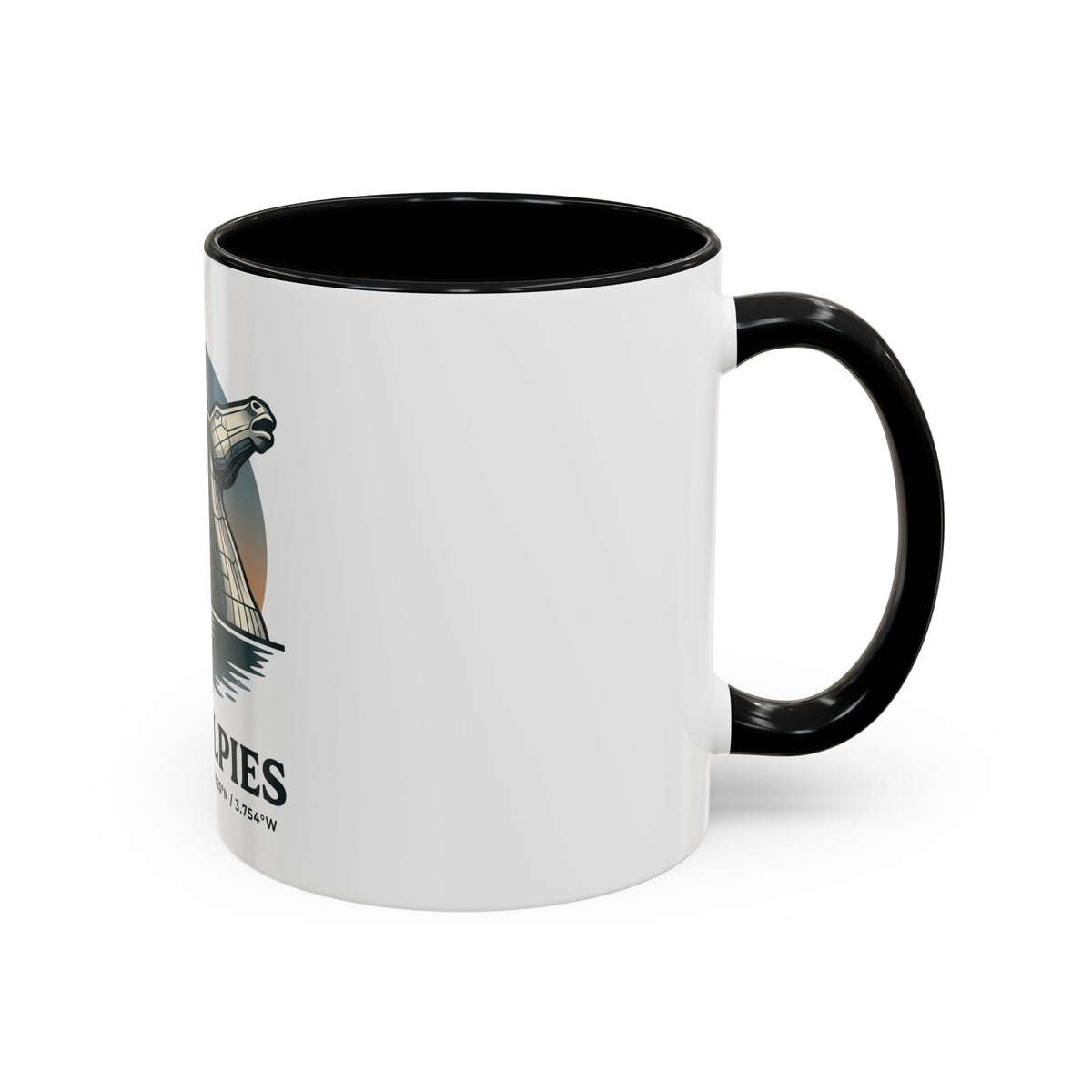 The Kelpies Coffee Mug — Scottish Landmark Accent Mug (11/15oz)