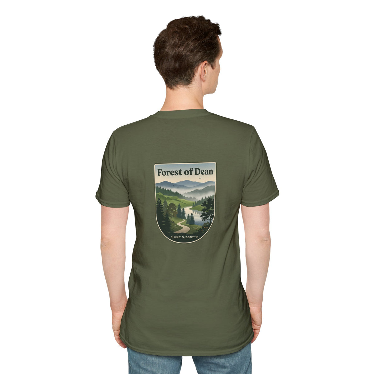 Forest of Dean UK T-shirt with Coordinates
