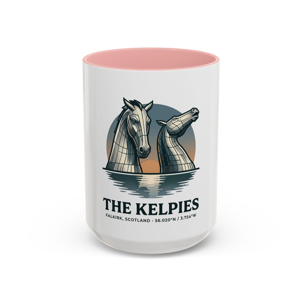 The Kelpies Coffee Mug — Scottish Landmark Accent Mug (11/15oz)