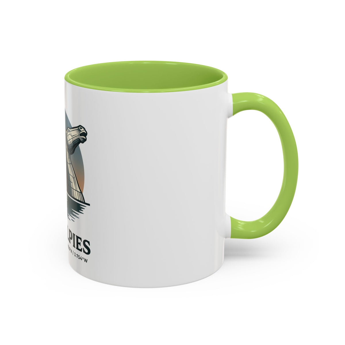 The Kelpies Coffee Mug — Scottish Landmark Accent Mug (11/15oz)