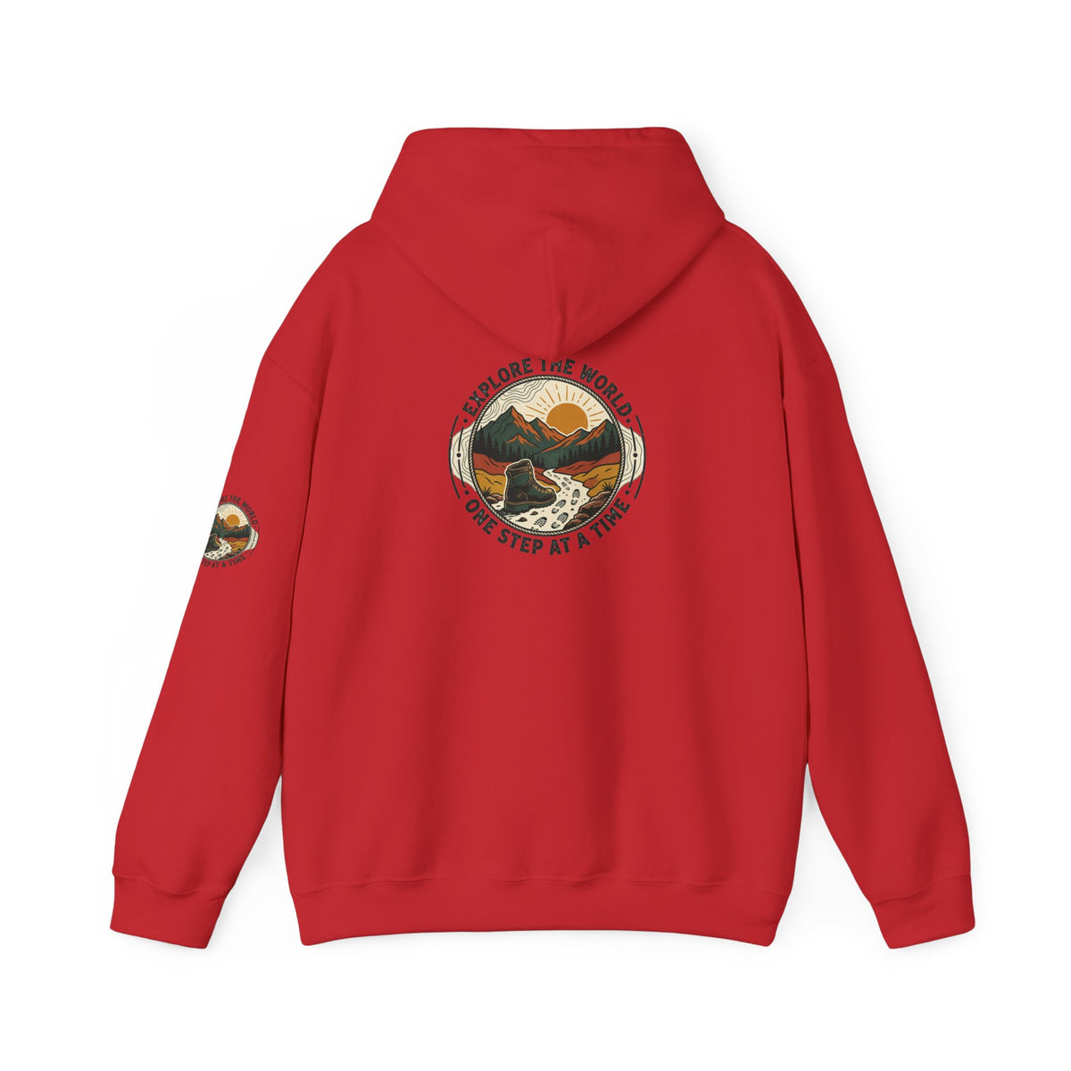 Explore The World Hoodie — "Explore the World One Step at a Time" Outdoor Travel Hoodie