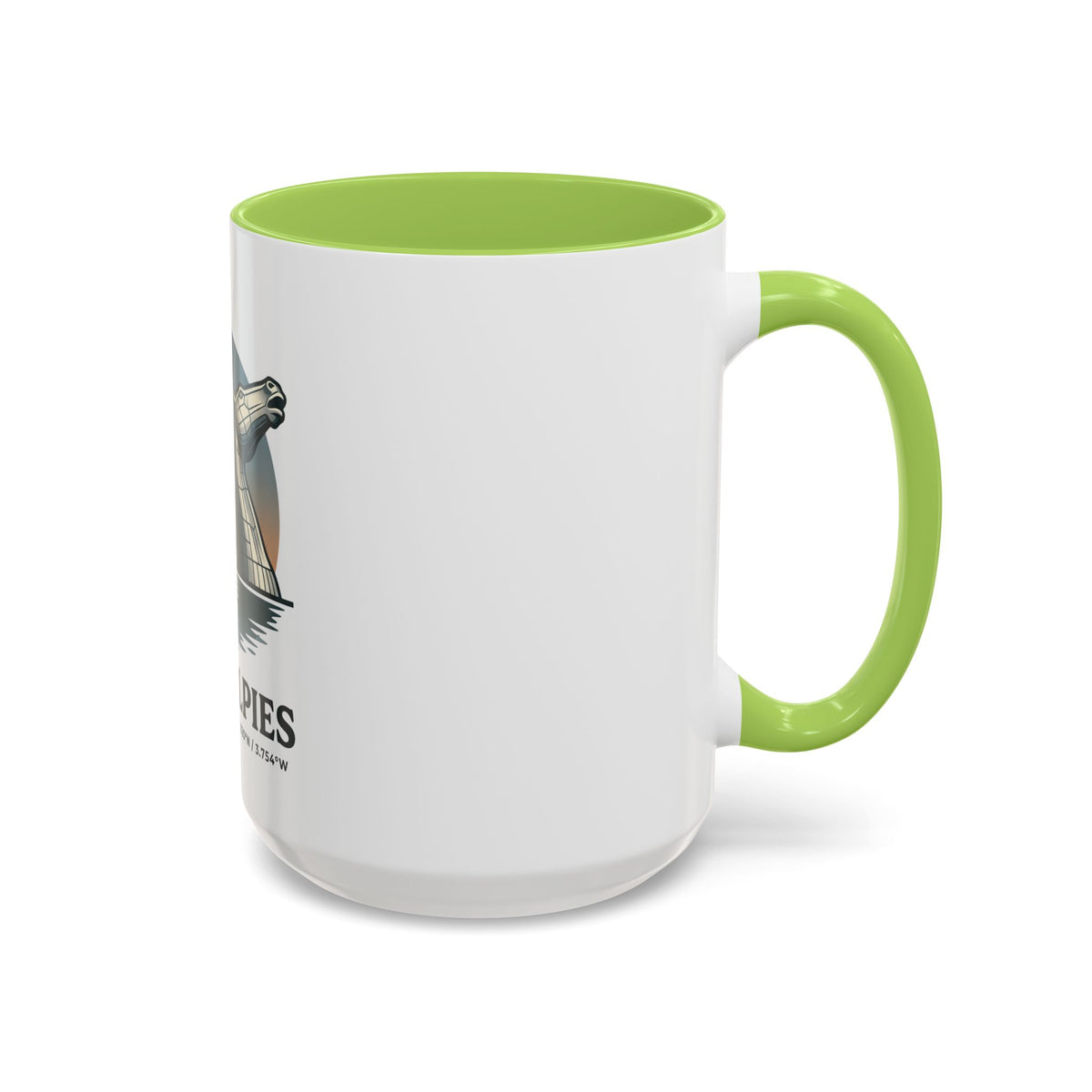 The Kelpies Coffee Mug — Scottish Landmark Accent Mug (11/15oz)