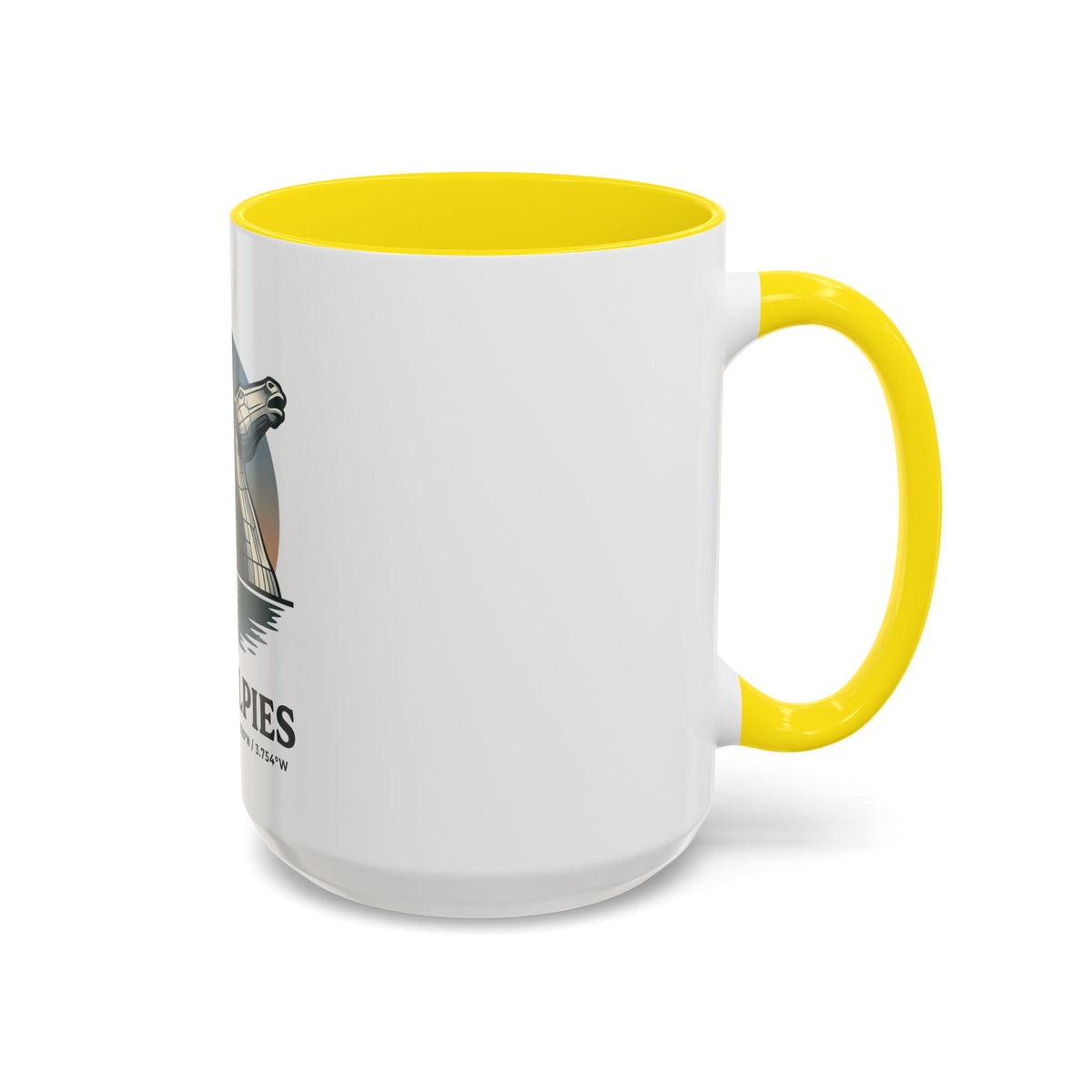 The Kelpies Coffee Mug — Scottish Landmark Accent Mug (11/15oz)
