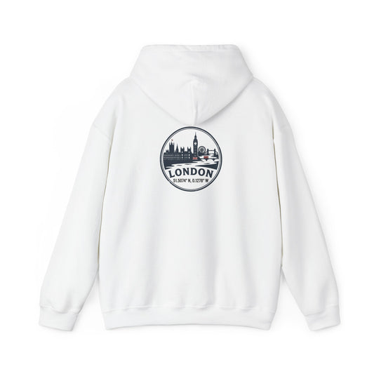 London Skyline Hoodie – Vintage London Emblem Travel Sweatshirt