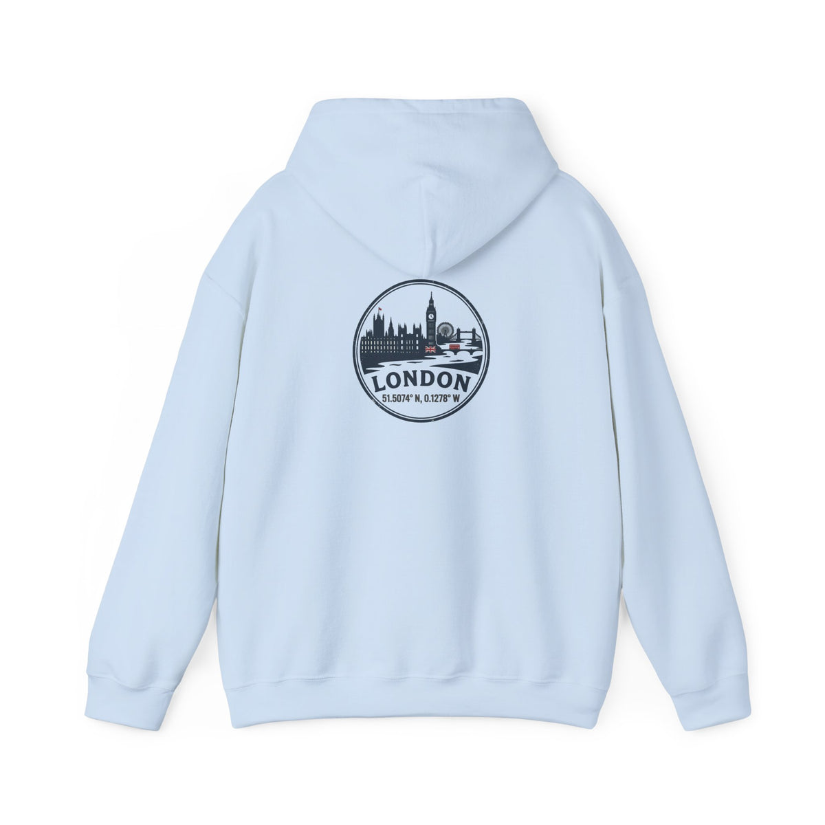London Skyline Hoodie – Vintage London Emblem Travel Sweatshirt