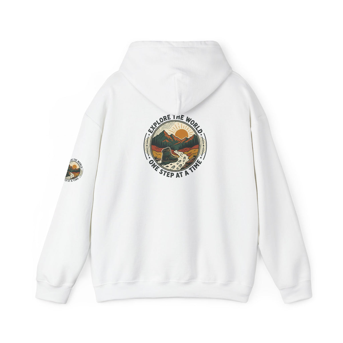 Explore The World Hoodie — "Explore the World One Step at a Time" Outdoor Travel Hoodie