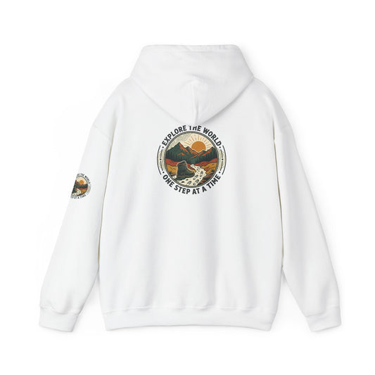 Explore The World Hoodie — "Explore the World One Step at a Time" Outdoor Travel Hoodie