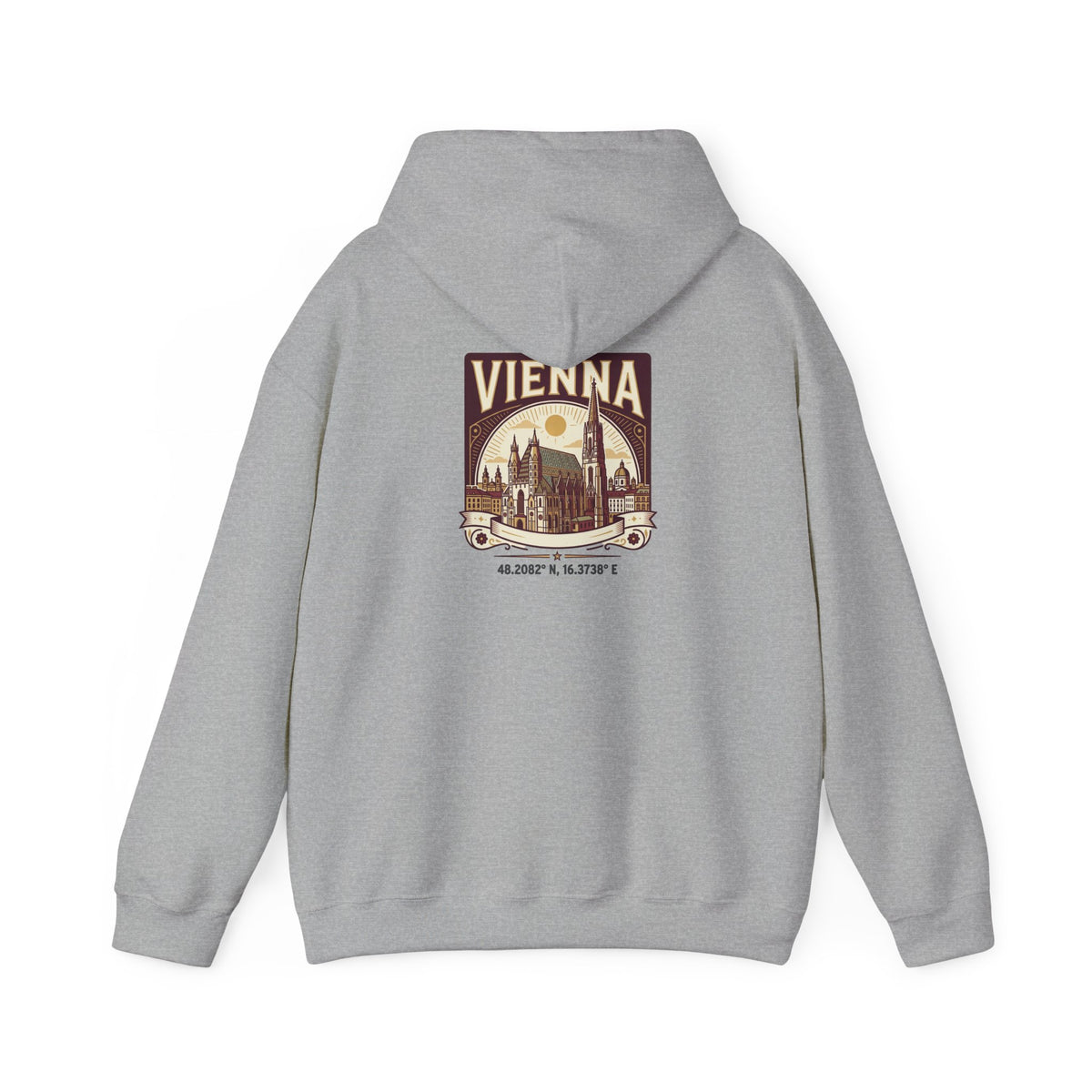 Vienna Vintage Travel Hoodie — Retro Cityscape Sweatshirt