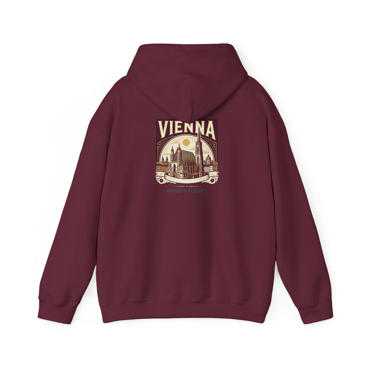 Vienna Vintage Travel Hoodie — Retro Cityscape Sweatshirt
