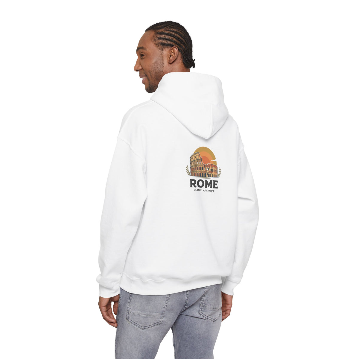Rome Vintage Colosseum Hoodie — Retro Travel Sweatshirt